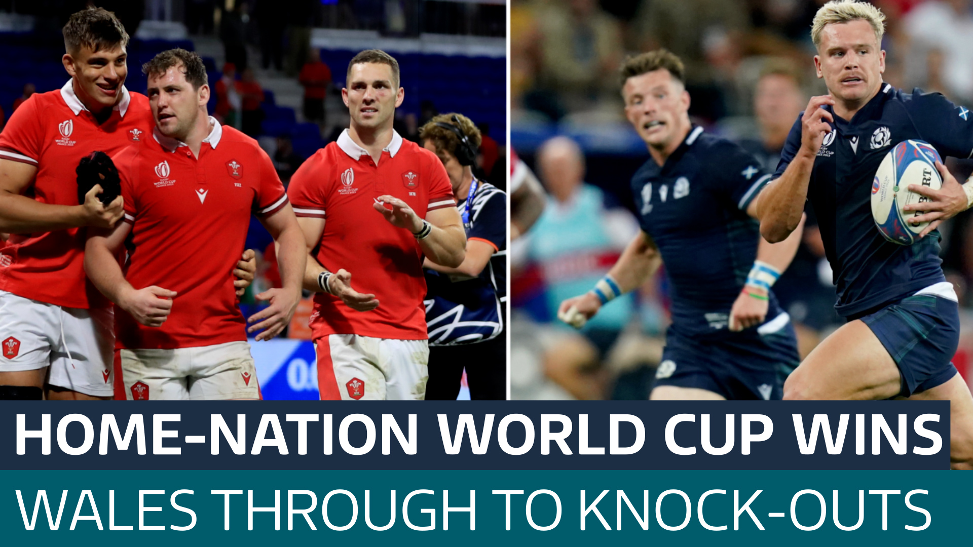 Rugby World Cup Wales through to the knockout stages & Scotland score