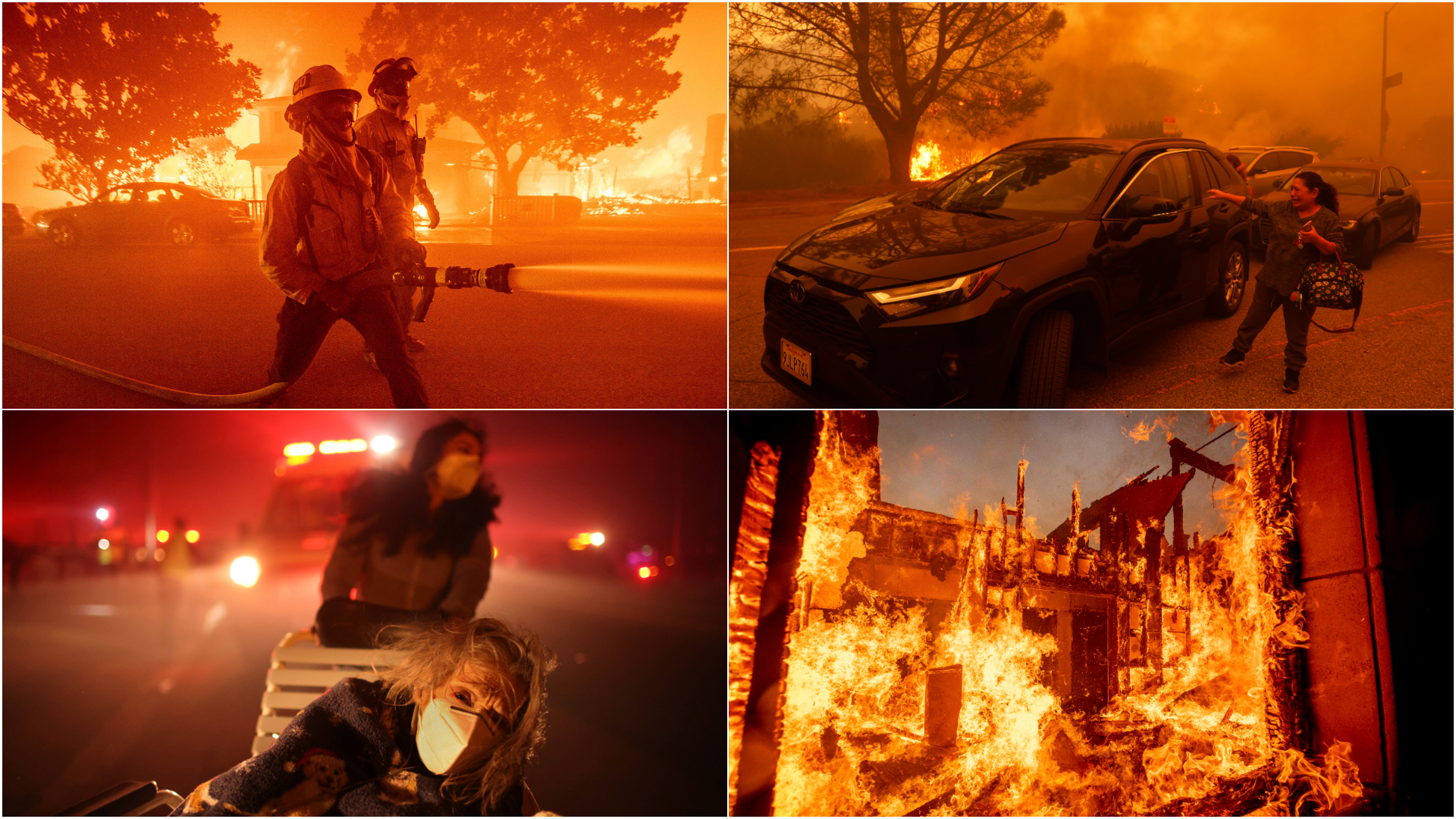 Wildfires rip through Los Angeles as 30,000 people forced to evacuate