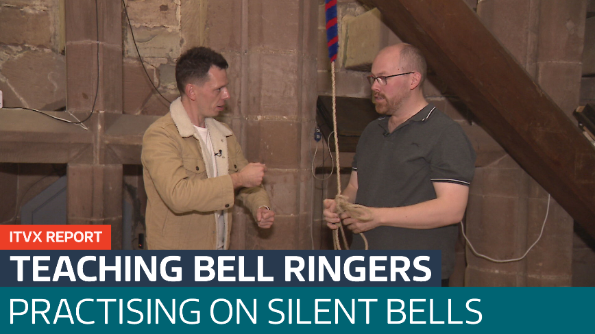 Worcester bell ringers learning by playing silent bells - Latest From ...