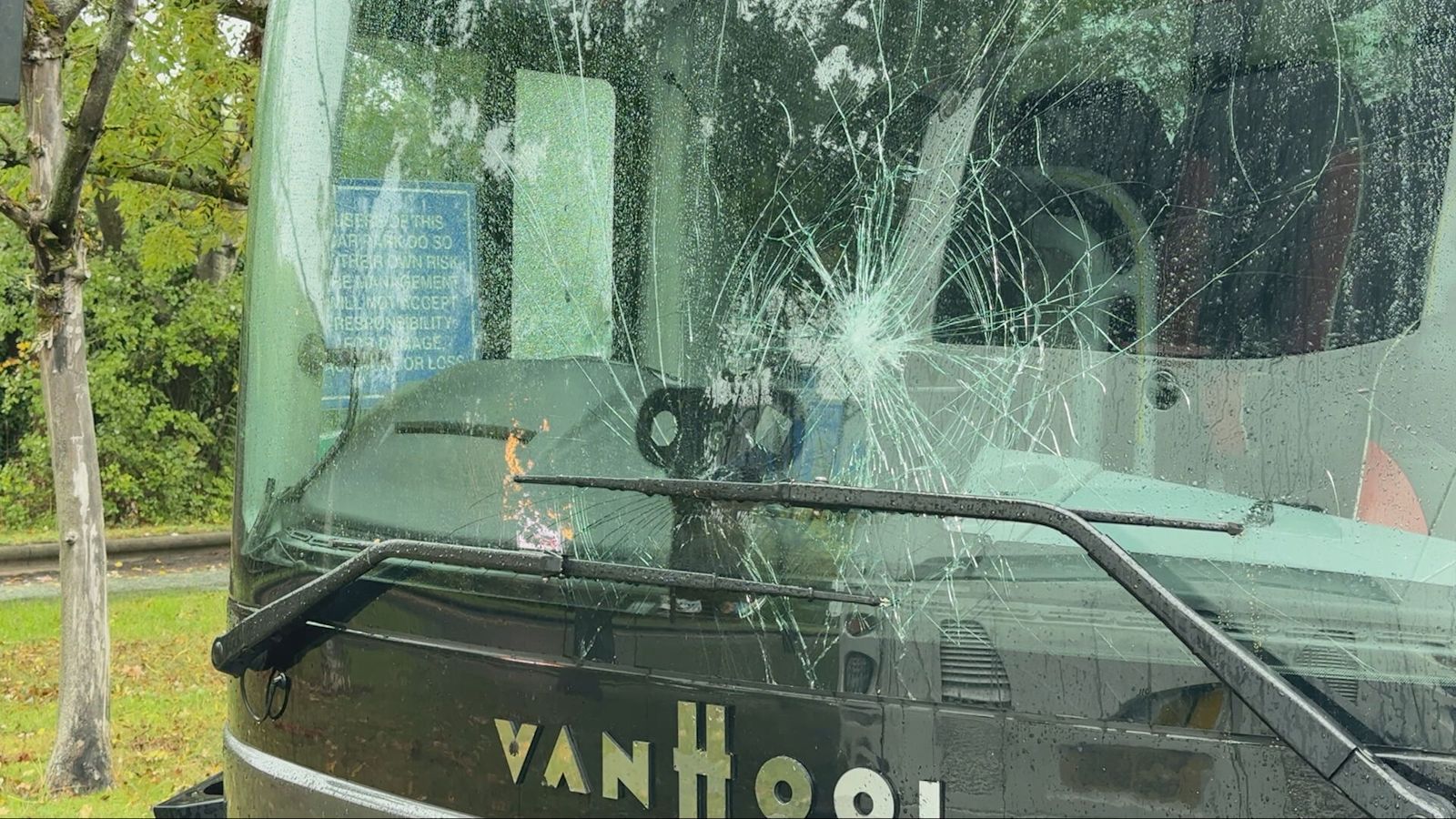 Police investigating after coaches 'used to transport migrants' vandalised ...