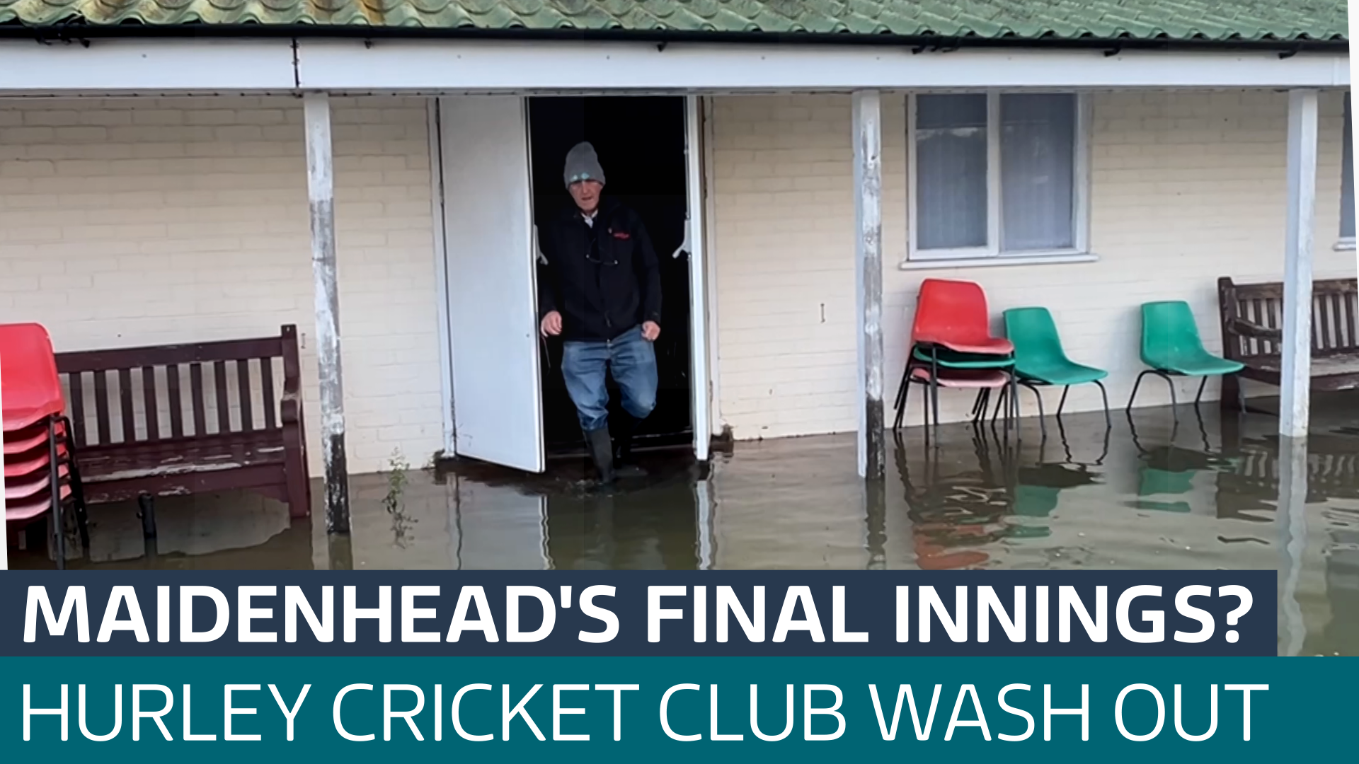 Uncertain future for Hurley cricket club after ground covered by floodwater  for the second time