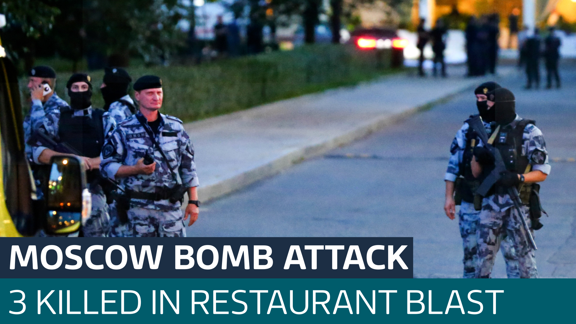 Moscow mayor calls Saturday's deadly bomb attack on restaurant a 'terrorist act'