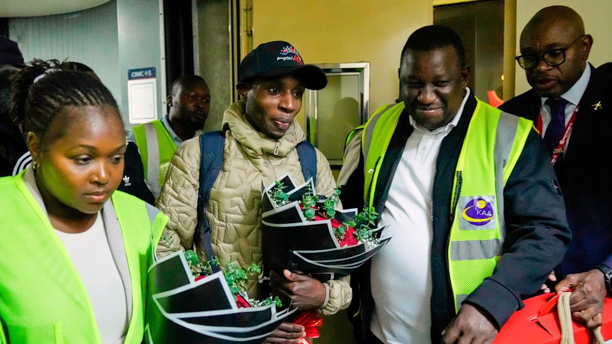Sabastian Sawe receives hero’s welcome in Kenya after London marathon triumph