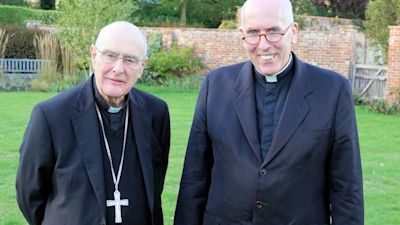 The new Catholic Bishop of East Anglia, Rev Canon Peter Collins with the Rt Rev Alan Hope.
Credit: Diocese of East Anglia