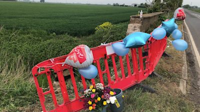 Two teenagers were killed on Crowland Road near Peterborough.