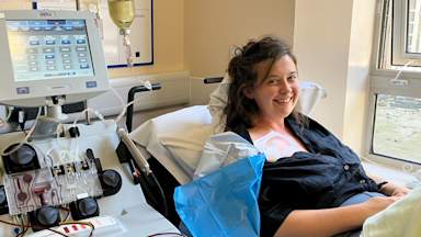 New mother who lost sight after birth has vision restored with donated plasma