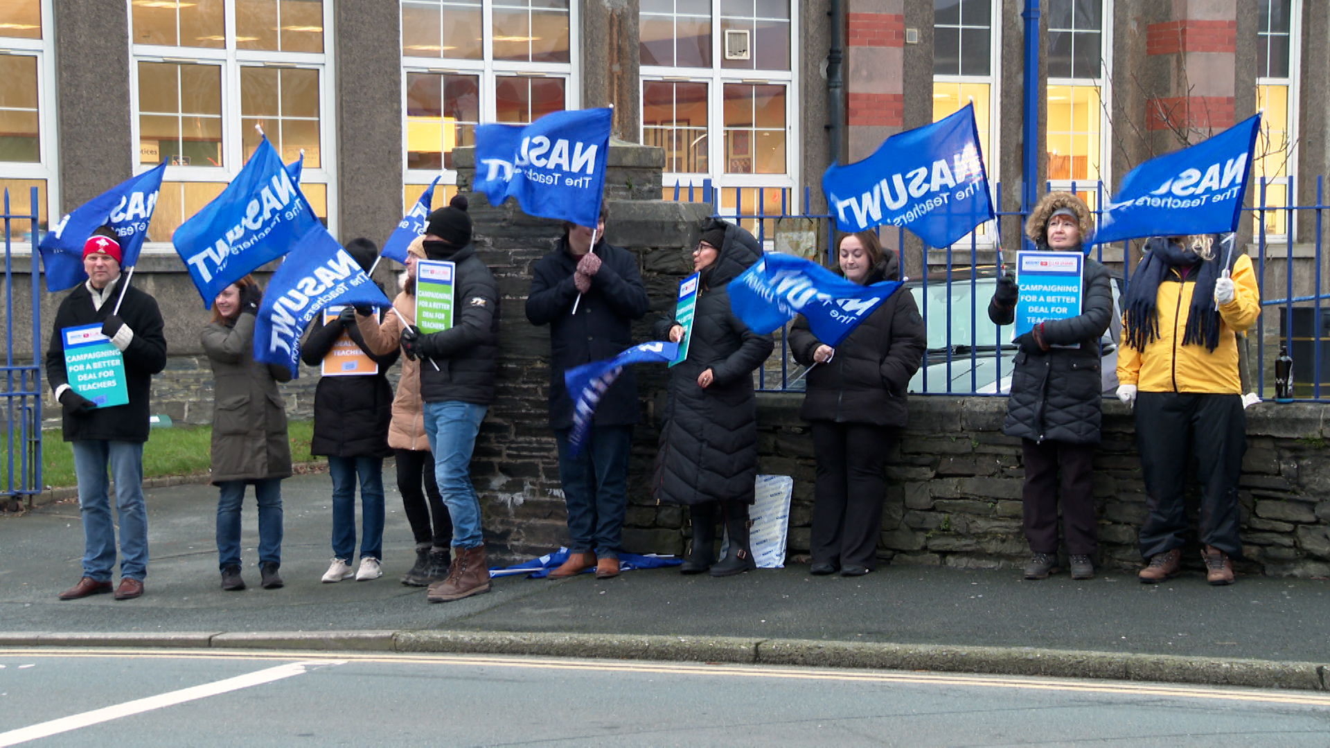Isle of Man teachers strike over pay and working conditions but cancel