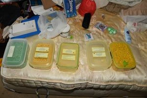 The substances found at a property where Finney lived.