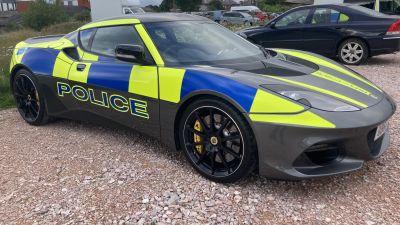 Lotus sports car used by Devon and Cornwall Police