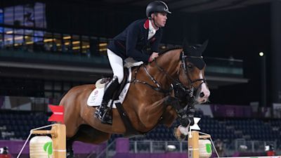 Great Britain's Scott Brash riding Jefferson in the Individual Jumping Final at Equestrian Park