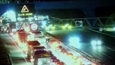 crash on m4 motorway