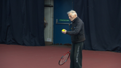 Legendary Welsh centenarian reveals he plays six hours of tennis a