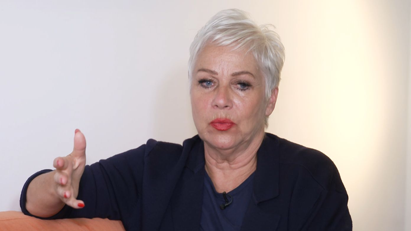 Denise Welch comes face to face with the Mirror journalist who