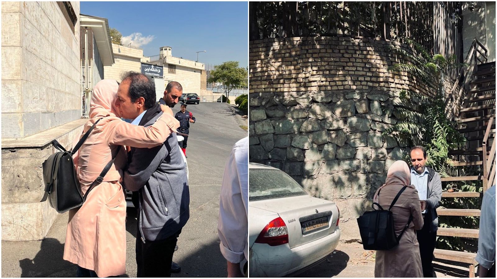 Iranischer Aktivist verabschiedet sich von Familie, da er für das ...