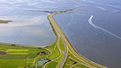 The Centre Port scheme would see a new road stretching across the Wash from Norfolk to Lincolnshire. Credit: Port Evo.