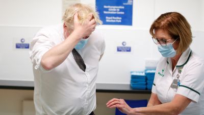 Boris Johnson visiting health services in Northamptonshire
Picture: PA