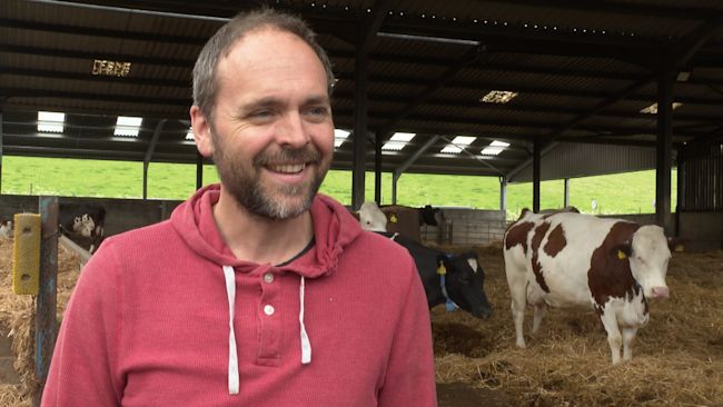 Suffolk dairy farmer Jonny Crickmore.
