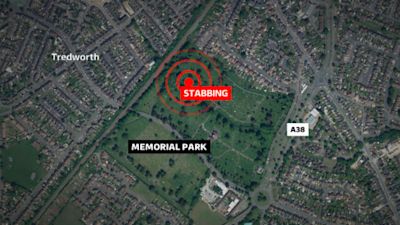 Map of where the stabbing happening in Gloucester