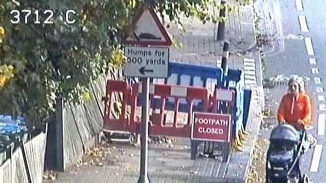 BEST QUALITY AVAILABLE Undated handout CCTV image issued by Transport for London (TfL) of Thames Water unsafe roadworks on Eltham Road near Lewisham, south-east London, where pedestrians were forced to move from the pavement into the road to pass the site. Thames Water has been fined £100,000 for unsafe roadworks including a site which could have caused a head-on crash, TfL said. Issue date: Monday October 18, 2021.