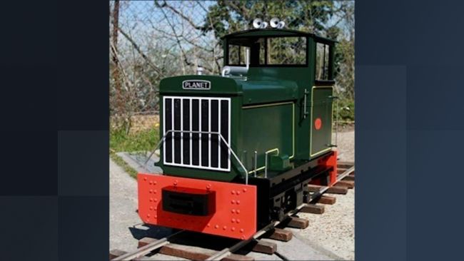 The narrow gauge locomotive which was stolen