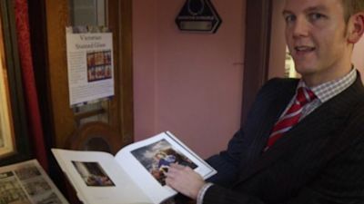James Taylor showing his royal memorabilia Credit: ITV News