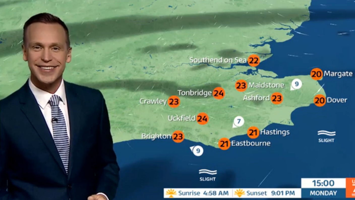 Monday morning's weather for the east of the region | ITV News Meridian