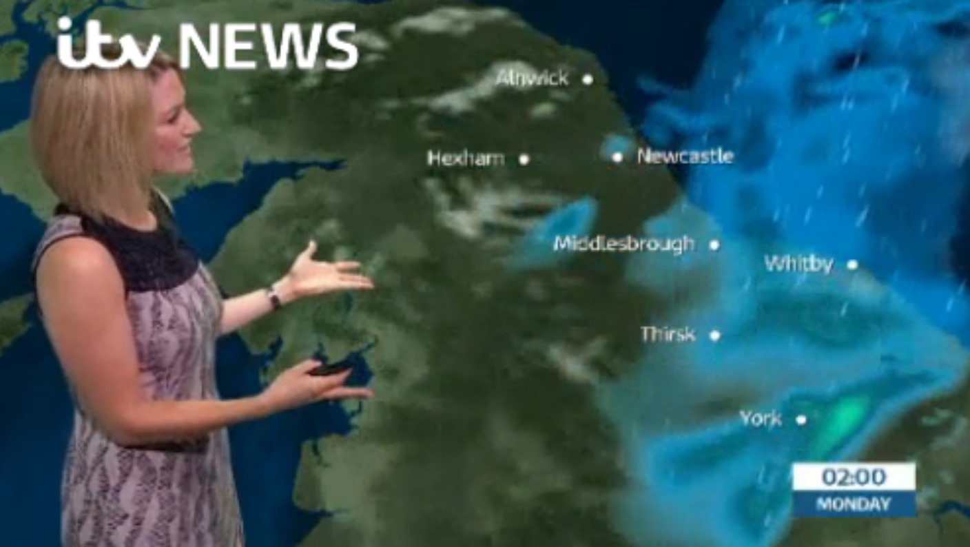 VIDEO Sunday's forecast for the North East ITV News Tyne Tees