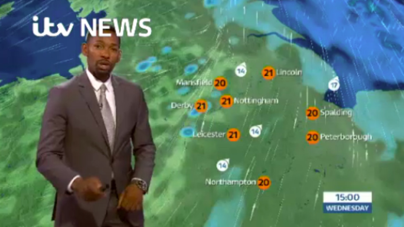 East Midlands Weather: Wind and rain spreading | ITV News Central
