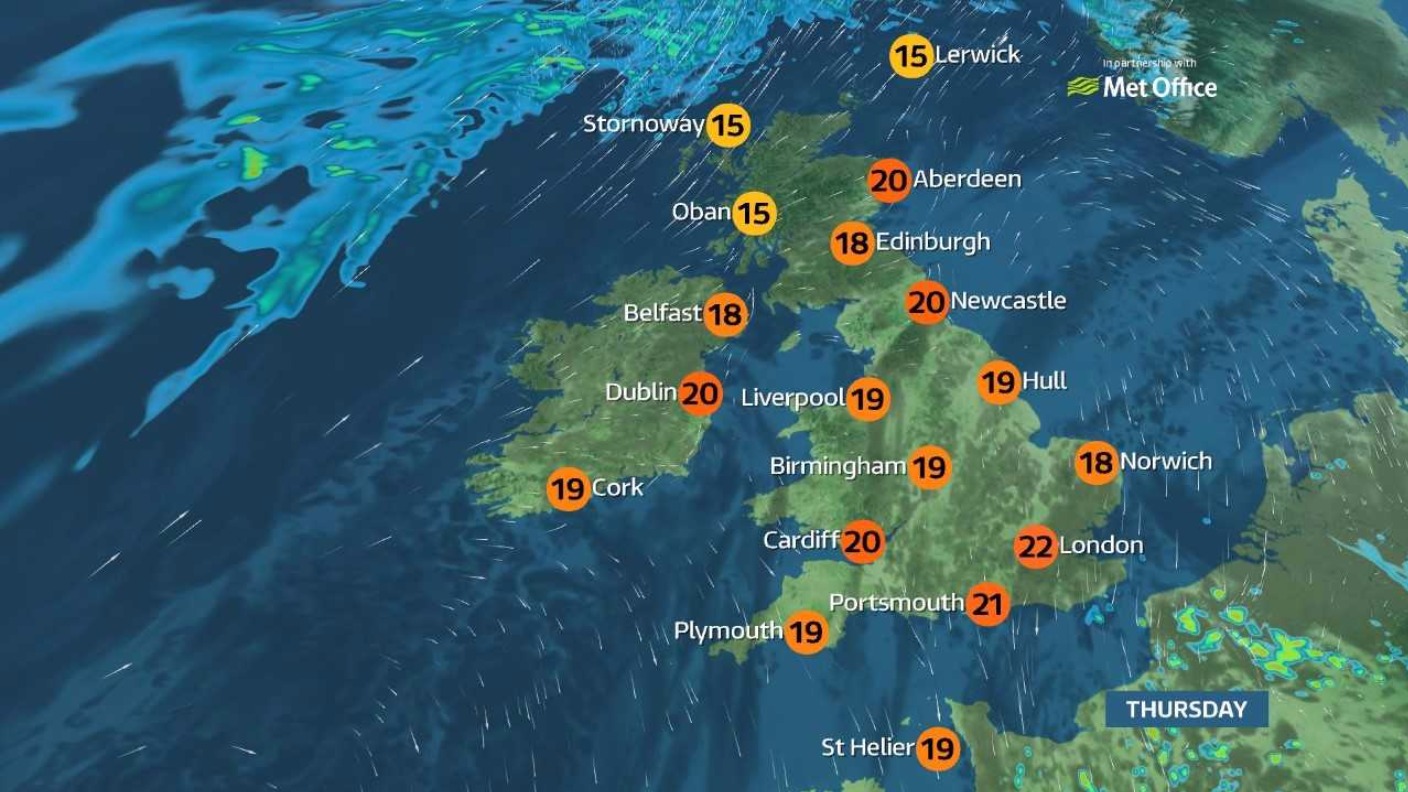 A dry day with light winds and sunny spells for most | ITV News