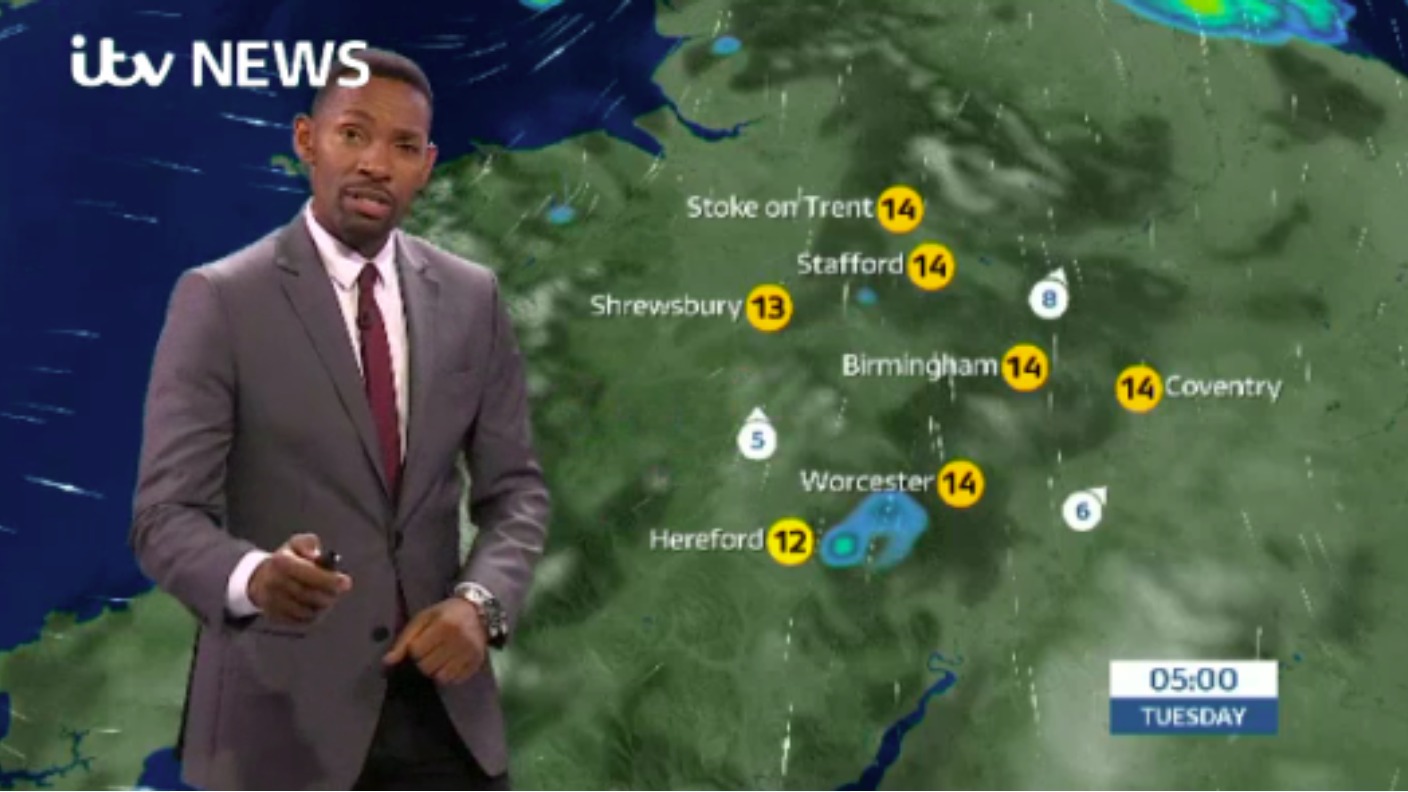 West Midlands Weather: Heavy outbreaks of rain | ITV News Central