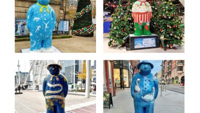 Collage of the new Snowman trail in Birmingham