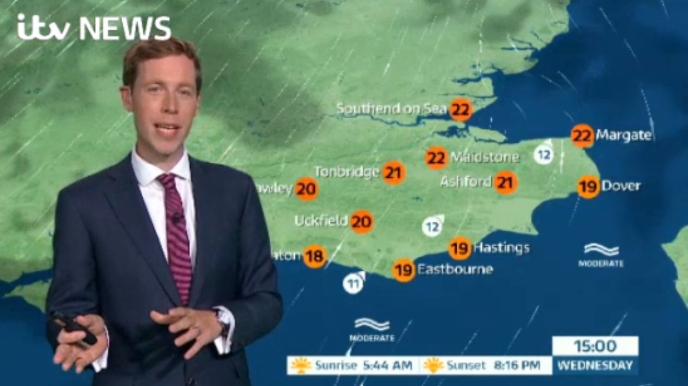 Today's forecast for east of region | ITV News Meridian