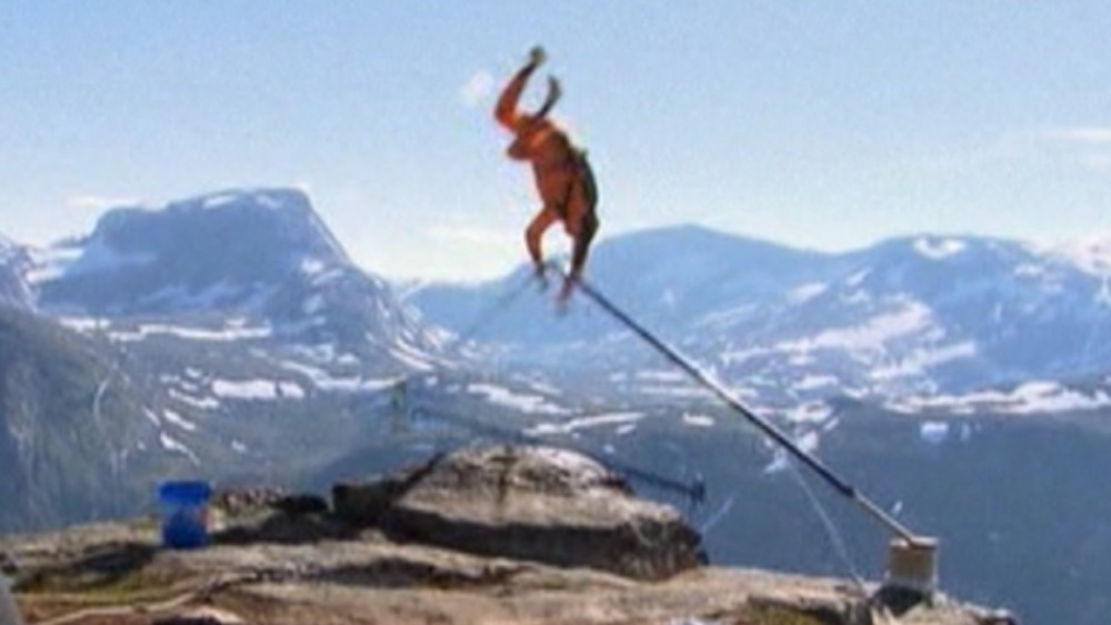 Stuntman Survives Cliff Jump After A Terrifying Twist Itv News