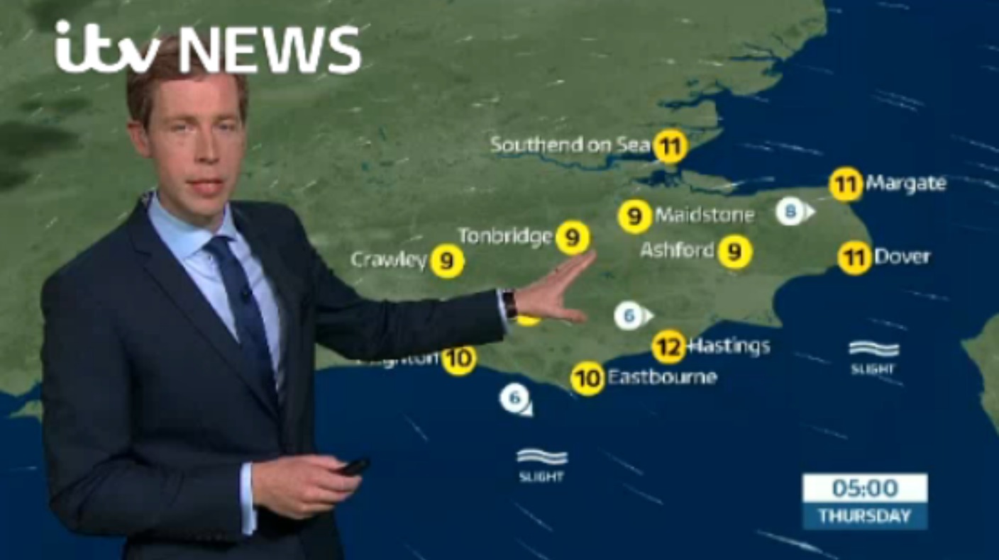 Martin's forecast for east of region | ITV News Meridian