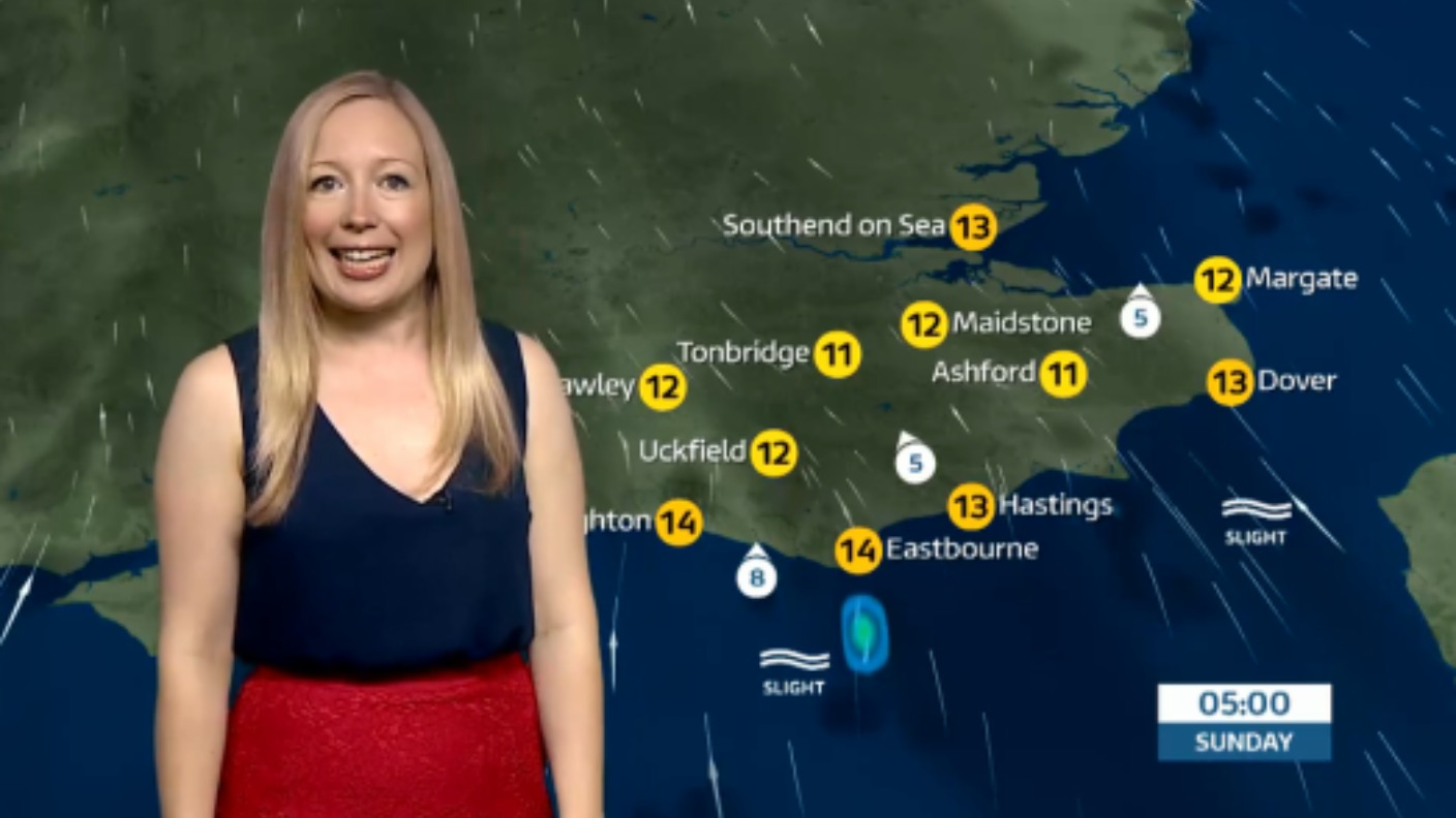 Saturday evening's weather for the east ITV News Meridian