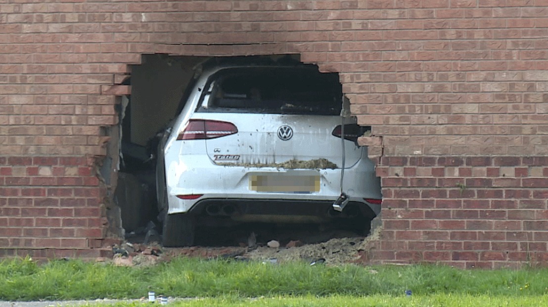 Man seriously injured after car crashes through wall of York house ...