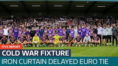 Irish League's Glenavon finally see full-time whistle in Cold War delayed game against German side