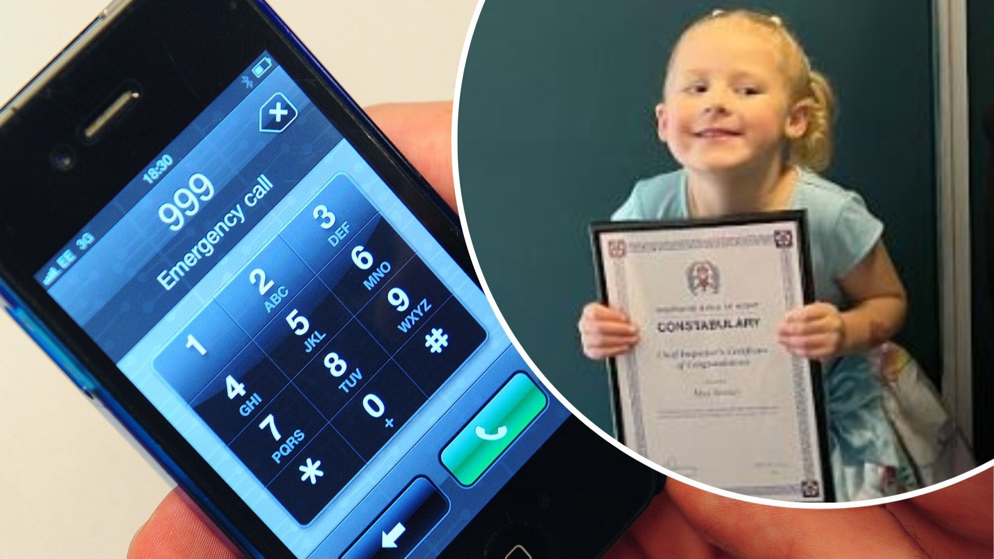 Moment Brave 4 Year Old Girl Calls 999 When Her Mum Collapsed At Home In Hamble Itv News