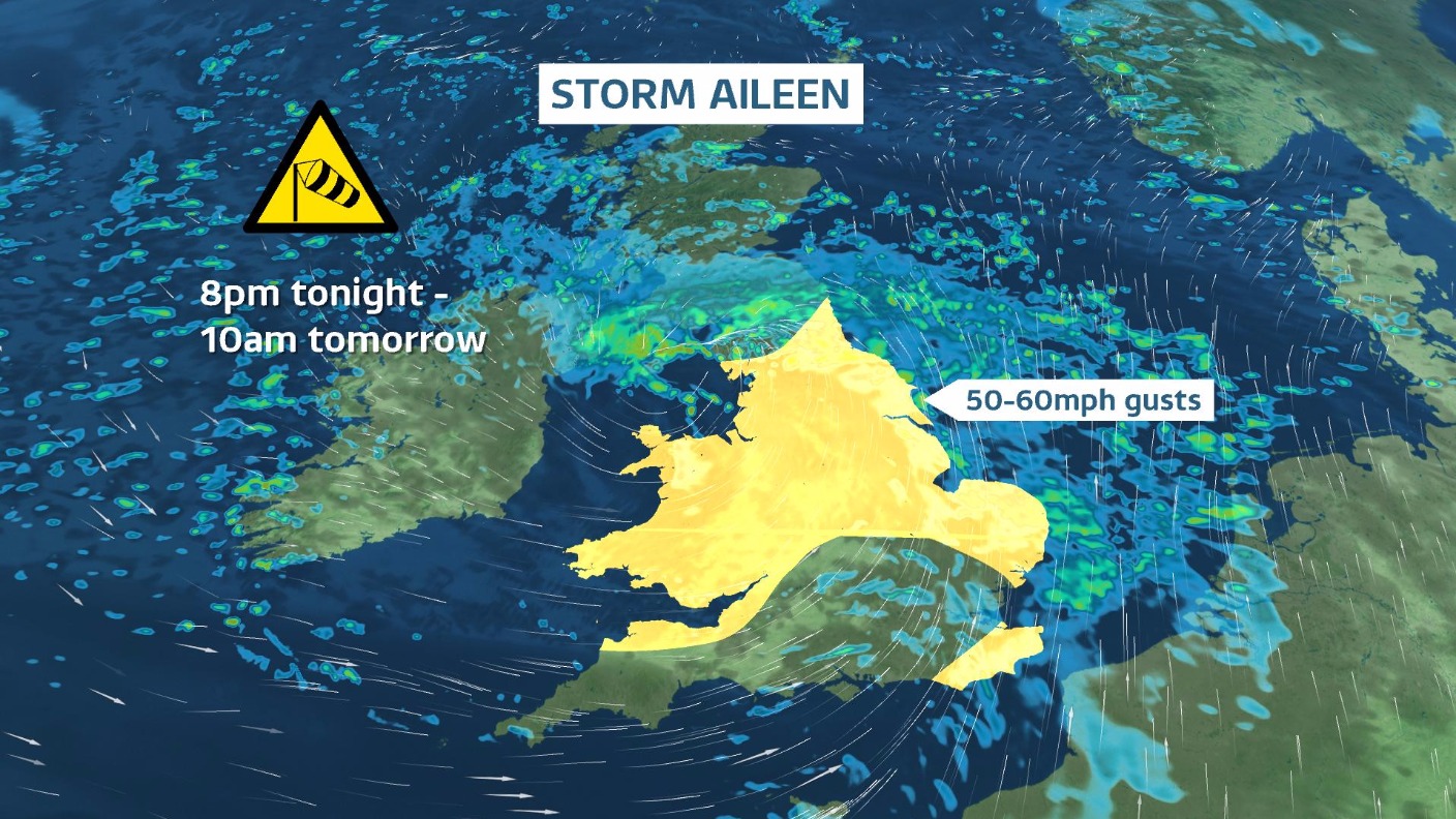 Weather Storm Aileen Arrives Itv News Tyne Tees