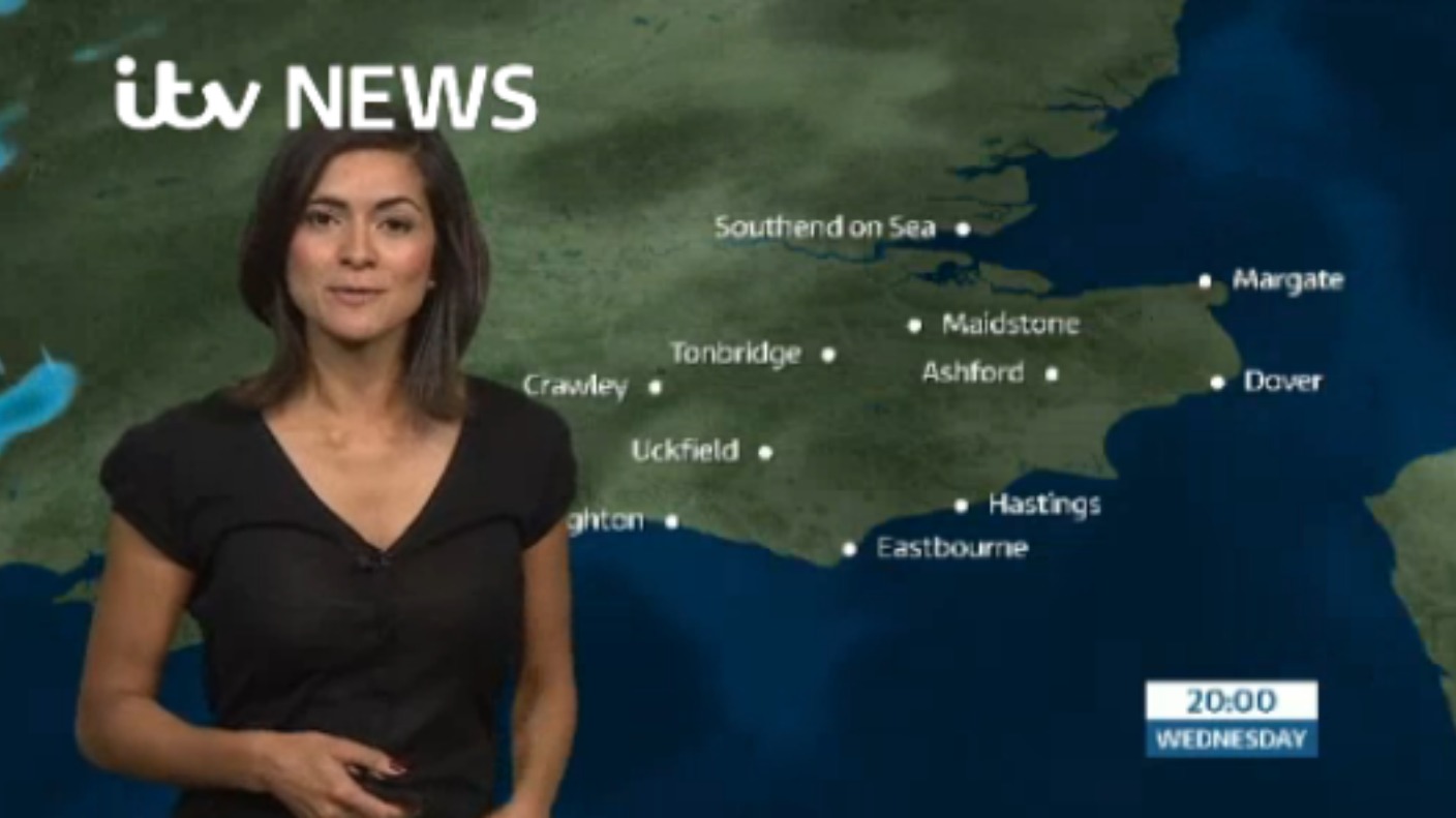 Wednesday evening's weather for the east of the region | ITV News Meridian