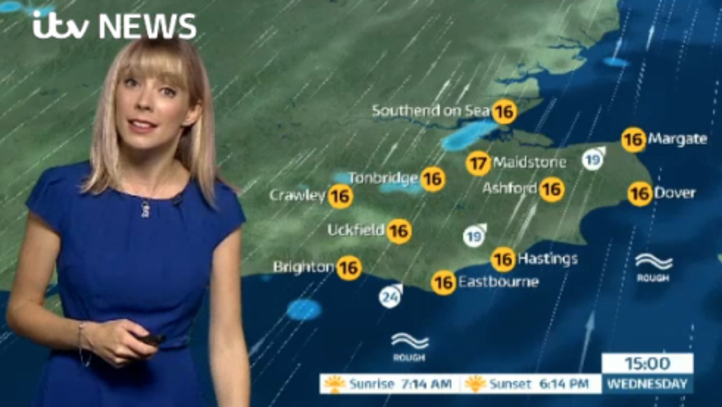 Wednesday's forecast for east of region | ITV News Meridian