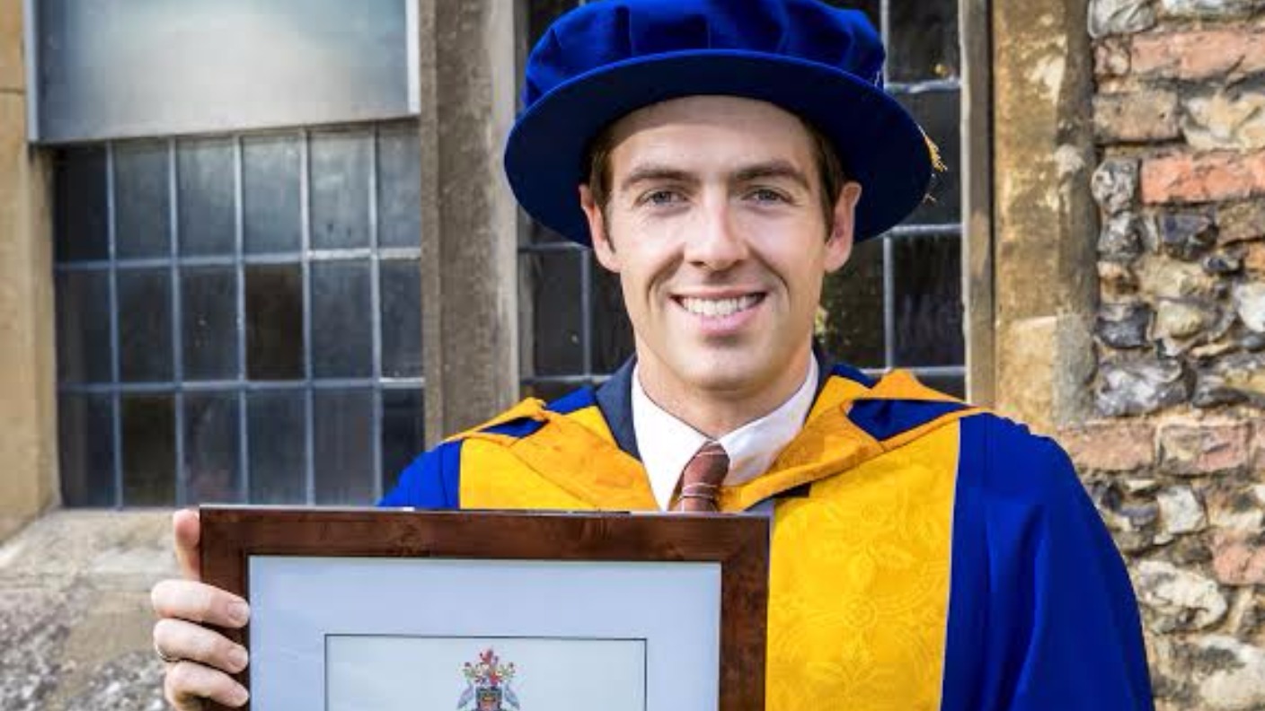 Former British time-trial champion Alex Dowsett receives honorary