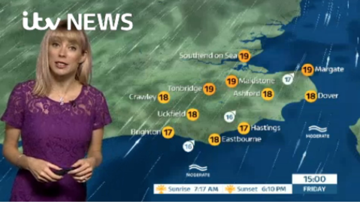 Friday's weather for east of region | ITV News Meridian