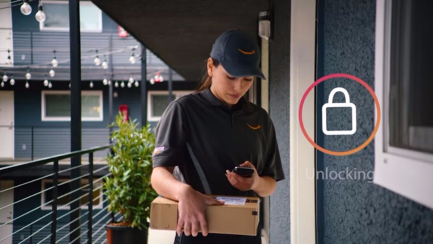 Amazon launches service allowing couriers to unlock doors and drop off