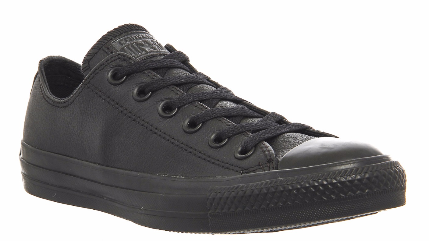 black polishable converse