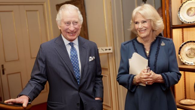 King Charles III with the Queen Consort, as royal fans will be able to watch the King's coronation on big screens across the region.
