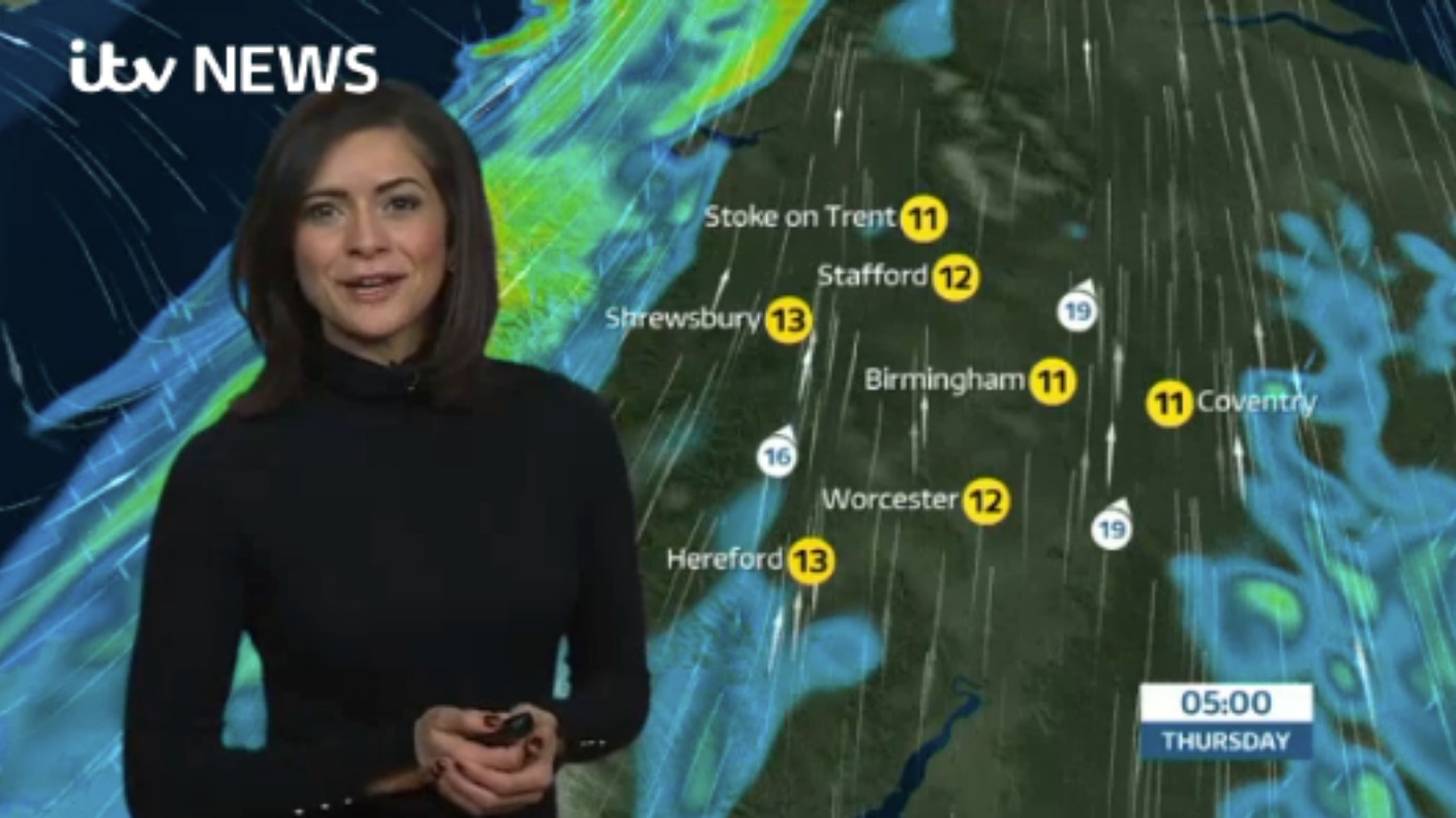 West Midlands Weather: Wind and rain, cold tomorrow | ITV News Central