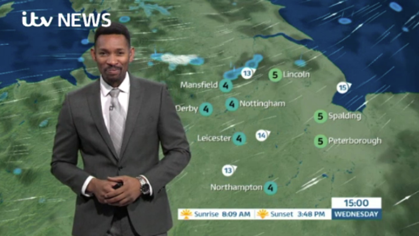 East Midlands Weather: Heavy wintry showers this morning | ITV News Central