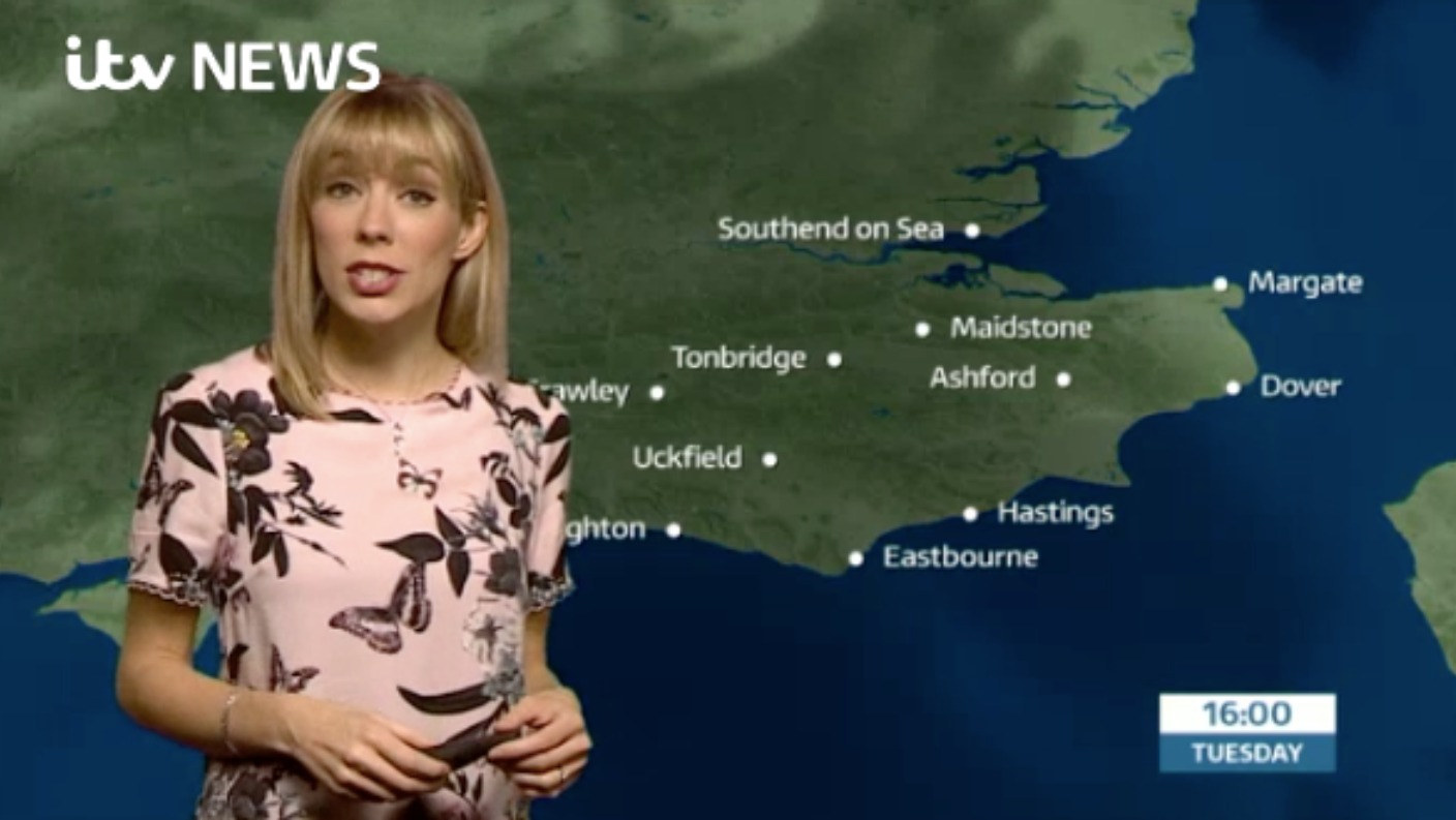 Tuesday afternoon's forecast for the east of the region | ITV News Meridian