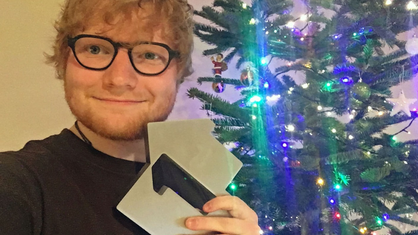 Ed Sheeran celebrates end of 2017 with Christmas number one single | ITV News